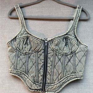 Pretty Little Thing Denim Corset